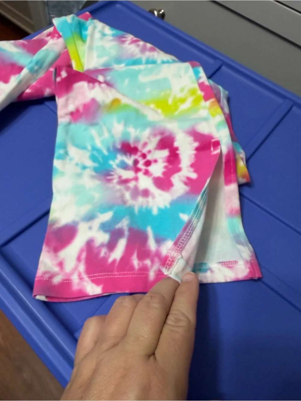 The Children's Place Pink Blue Yellow Tie-Dye Lounge Pants